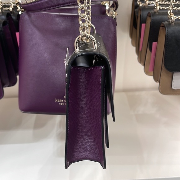 Kate Spade Remi Flap Chain Crossbody 
Colorblock 
Ripe Plum - Picture 13 of 16